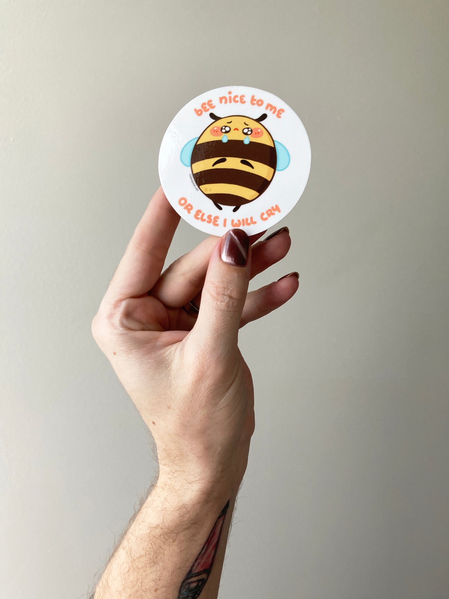 Bee Nice To Me Sticker