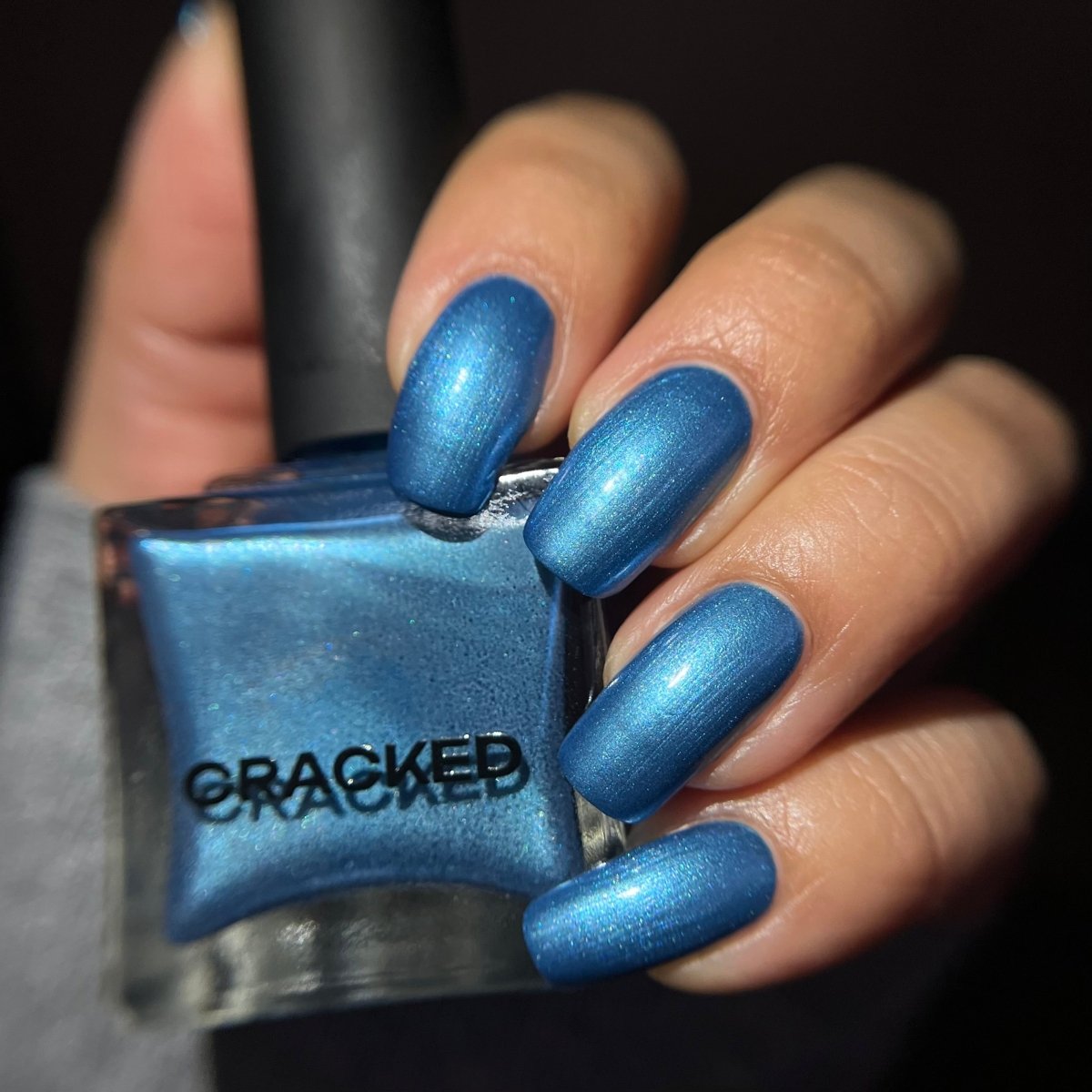 Baked Blue - Cracked Polish