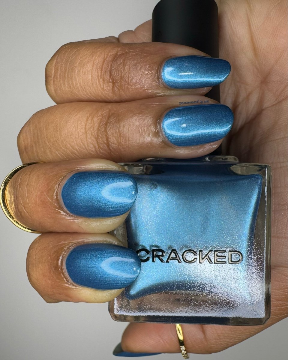 Baked Blue - Cracked Polish