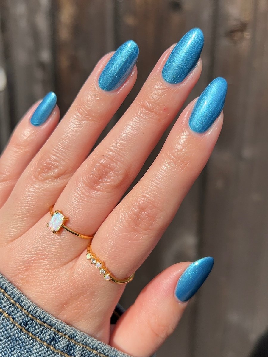 Baked Blue - Cracked Polish