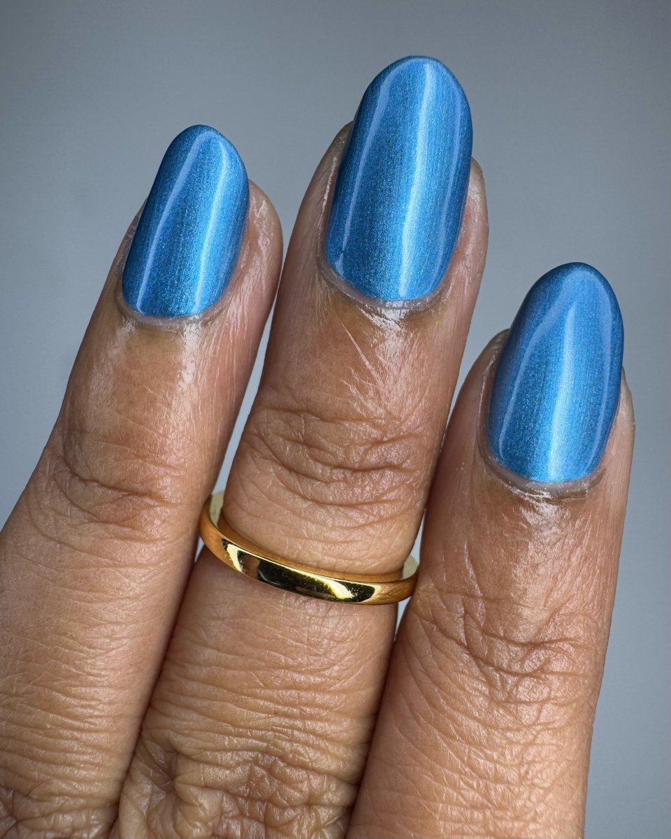Baked Blue - Cracked Polish
