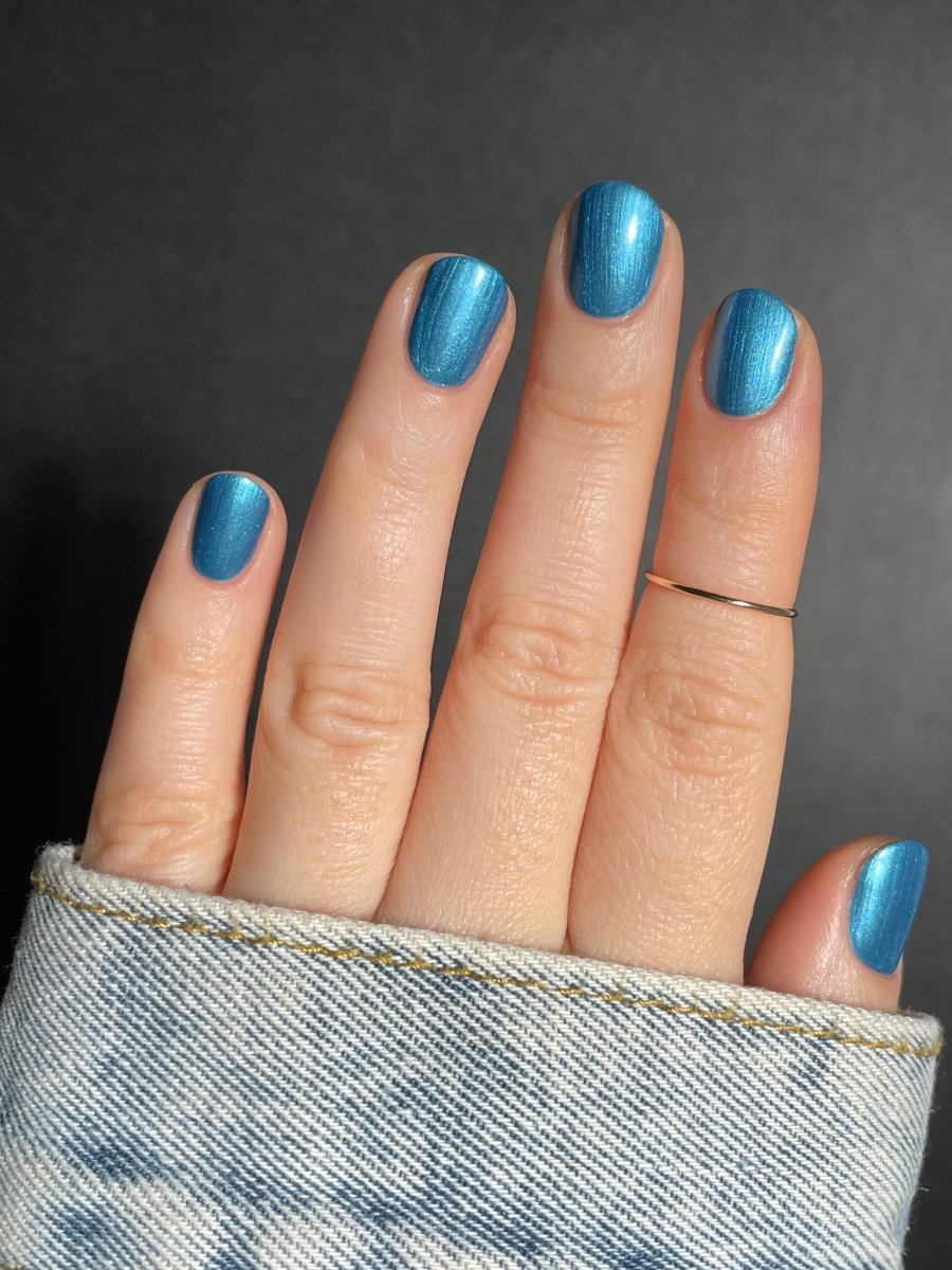 Baked Blue - Cracked Polish