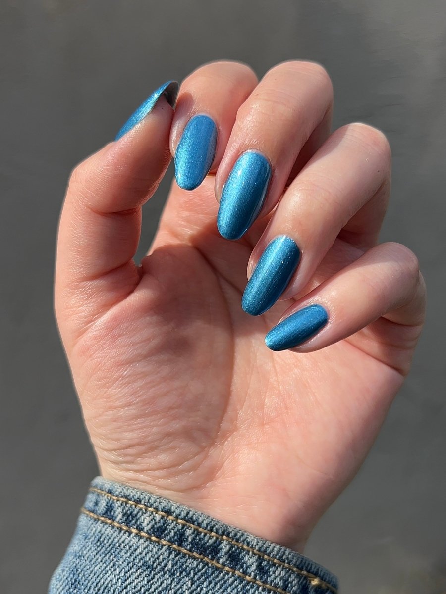 Baked Blue - Cracked Polish