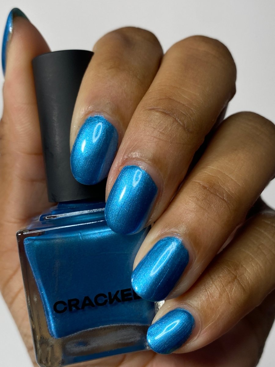 Baked Blue - Cracked Polish