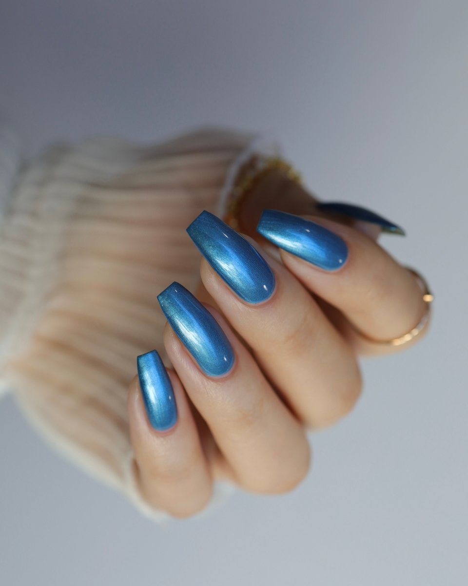 Baked Blue - Cracked Polish