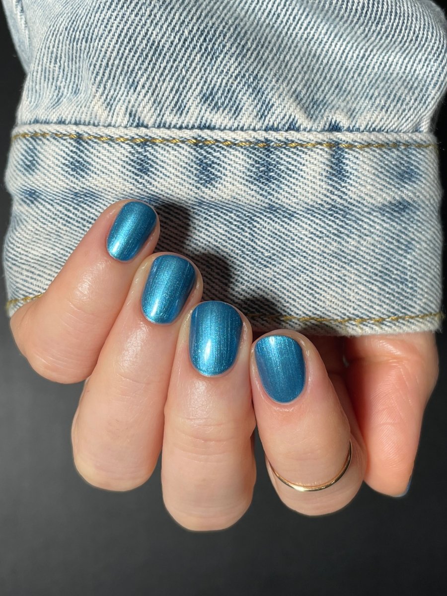 Baked Blue - Cracked Polish