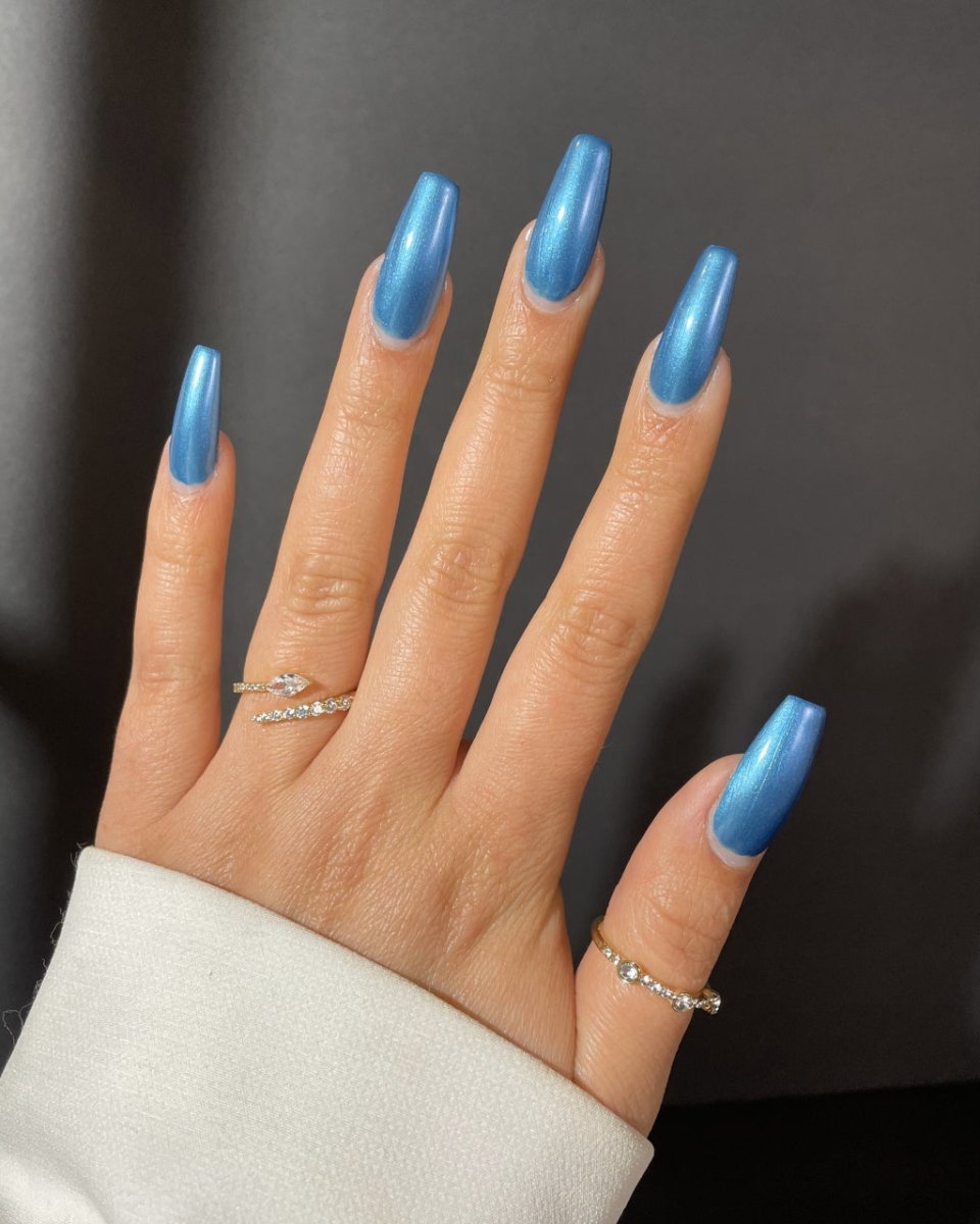 Baked Blue - Cracked Polish