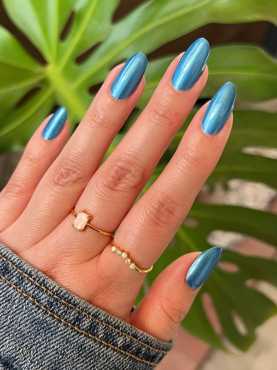 Baked Blue - Cracked Polish