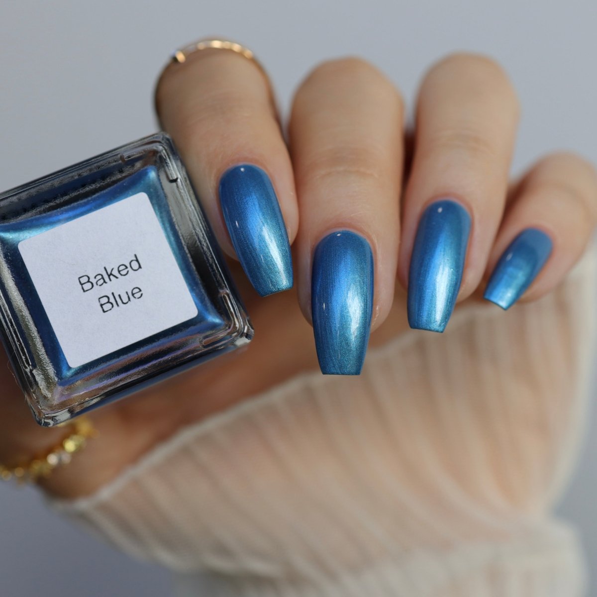 Baked Blue - Cracked Polish