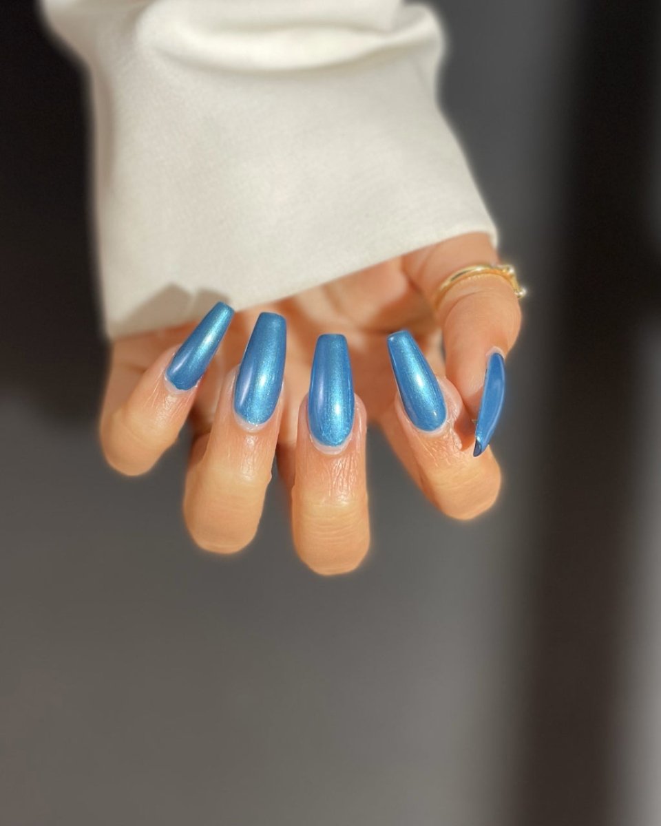 Baked Blue - Cracked Polish