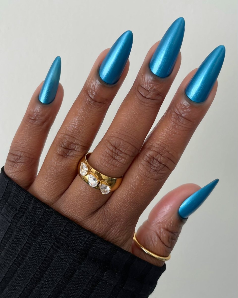 Baked Blue - Cracked Polish