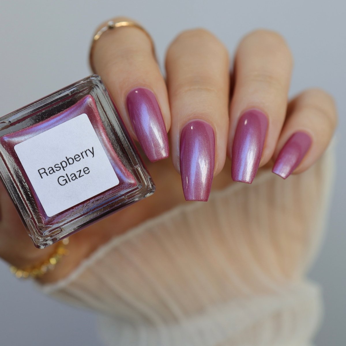 Raspberry Glaze - Cracked Polish
