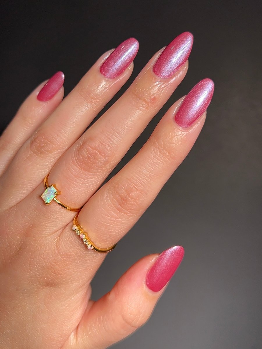 Raspberry Glaze - Cracked Polish