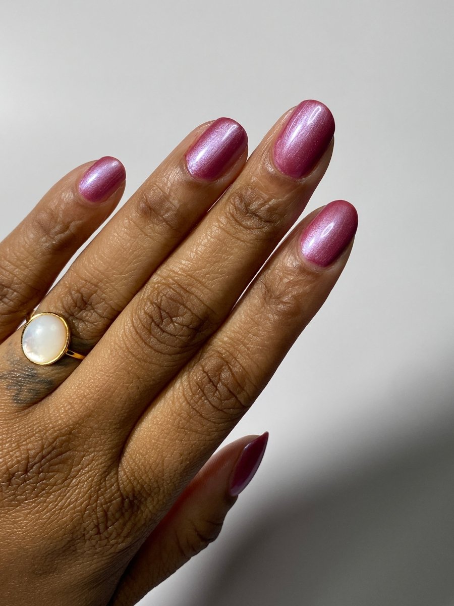 Raspberry Glaze - Cracked Polish