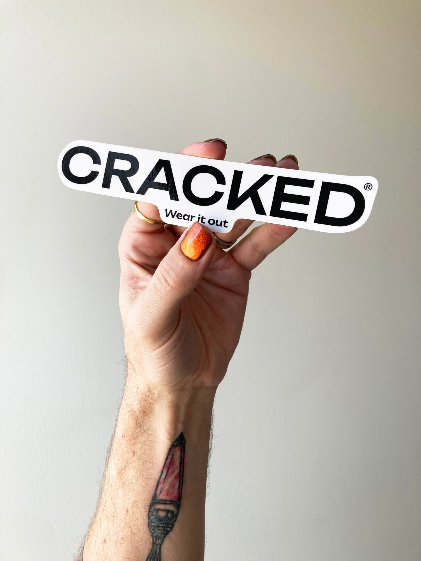 Cracked Sticker