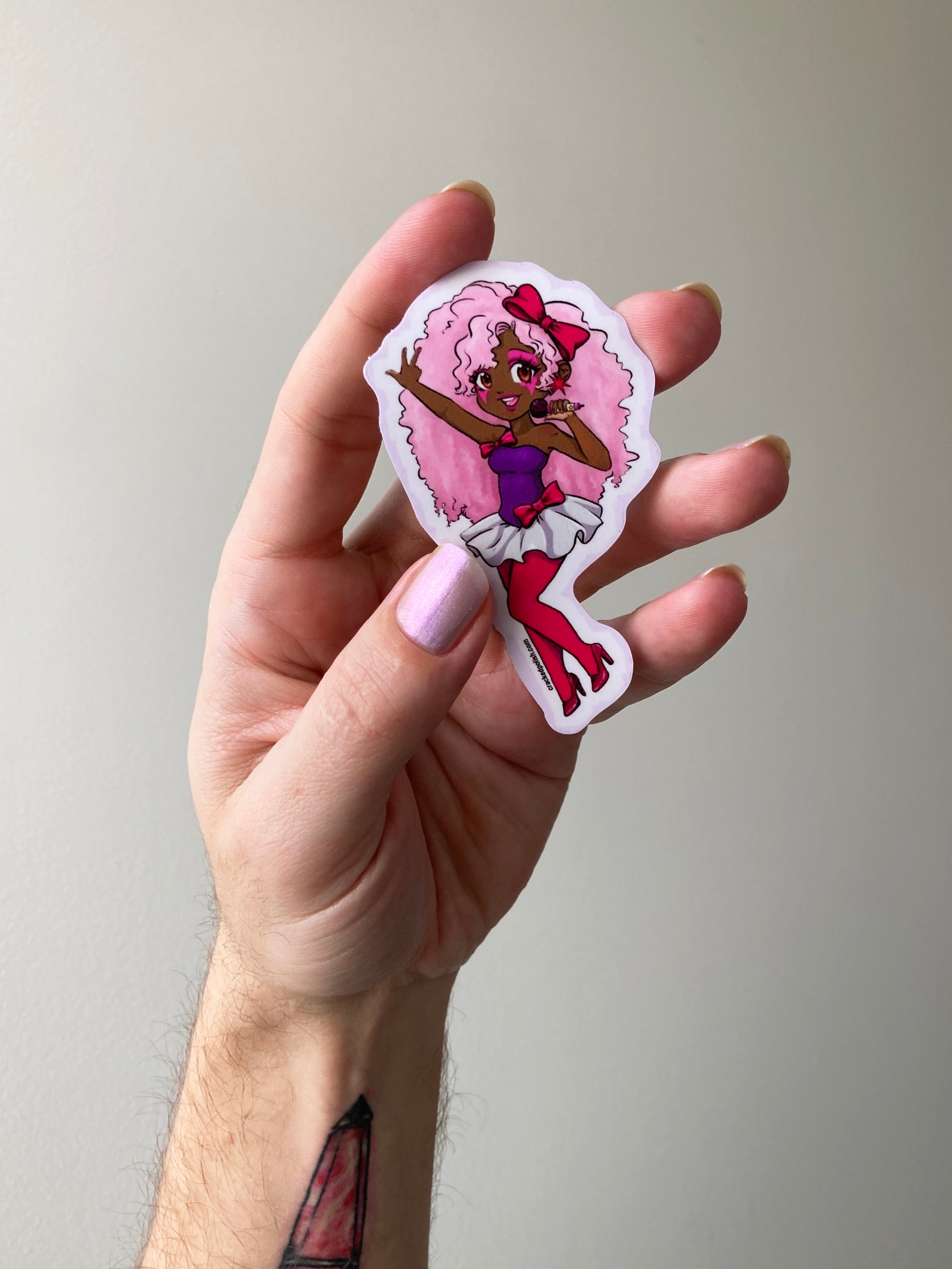 Magical Girl Sticker - Cracked Polish