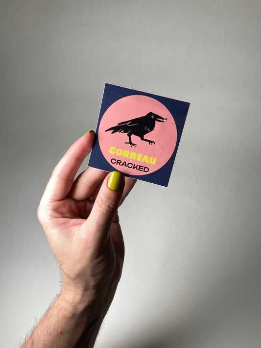 Corbeau X Cracked Sticker
