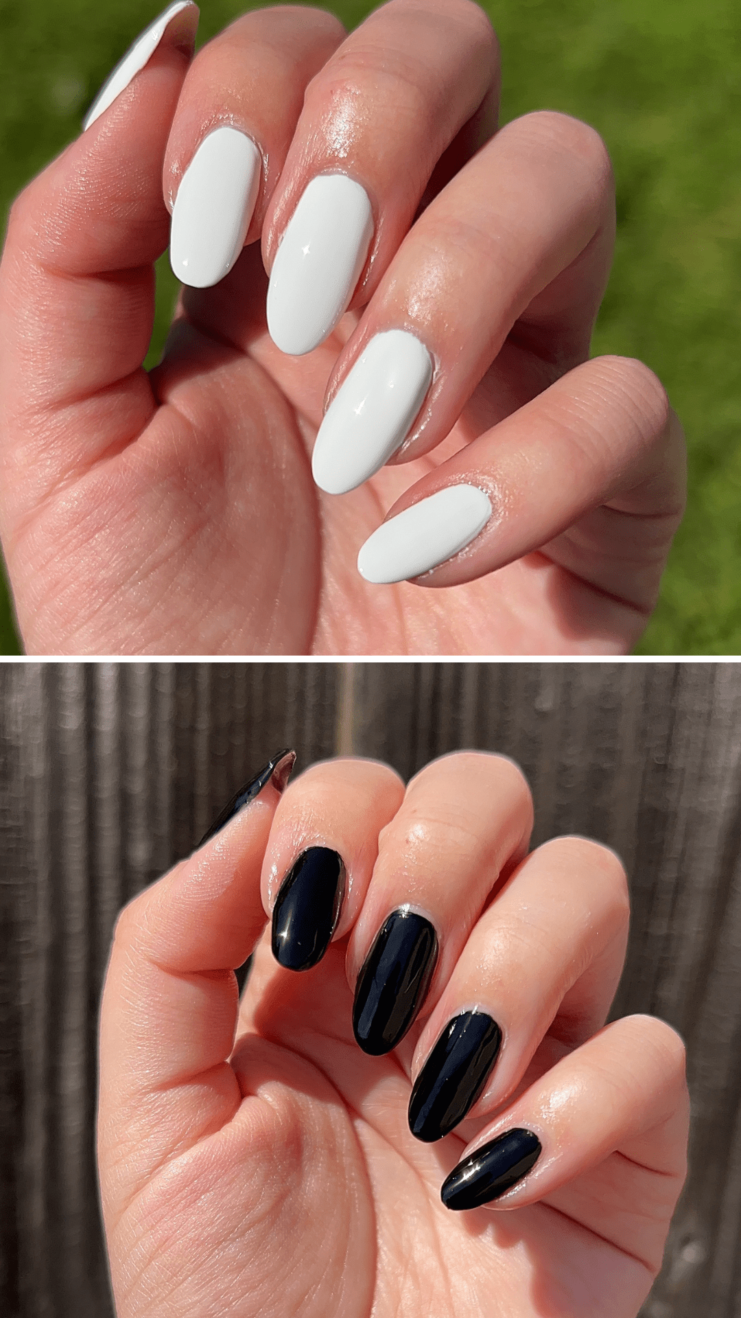 Black & White Duo - Cracked Polish