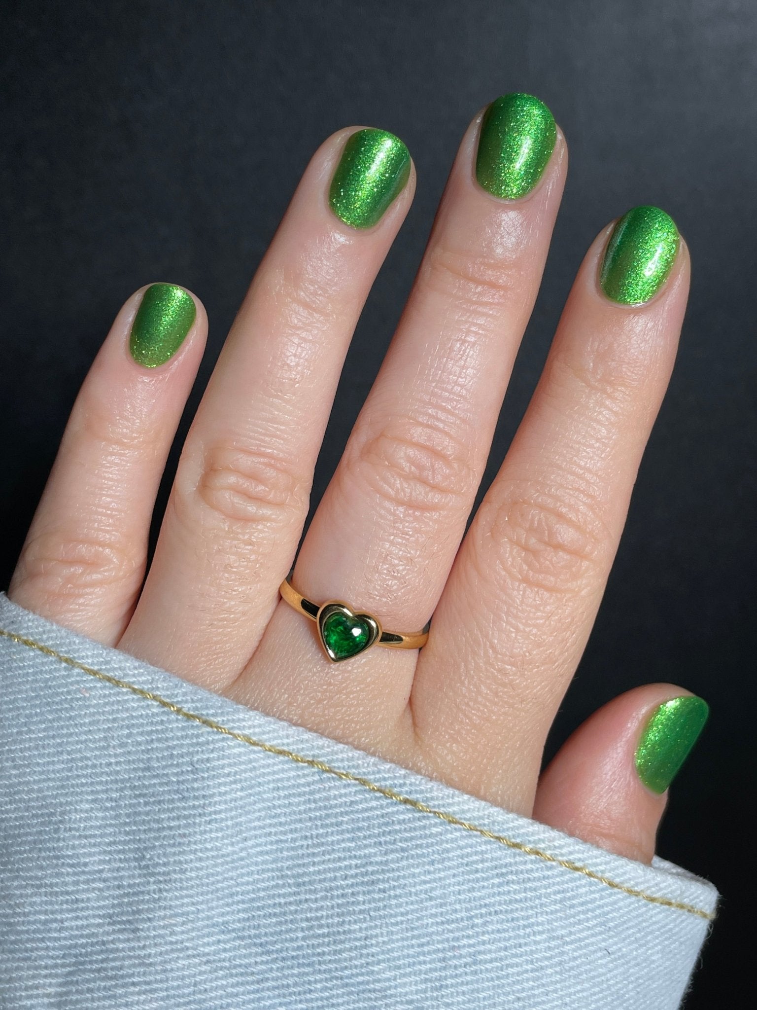 Boujee Emerald - Cracked Polish