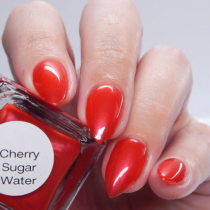 Cherry Sugar Water - Cracked Polish