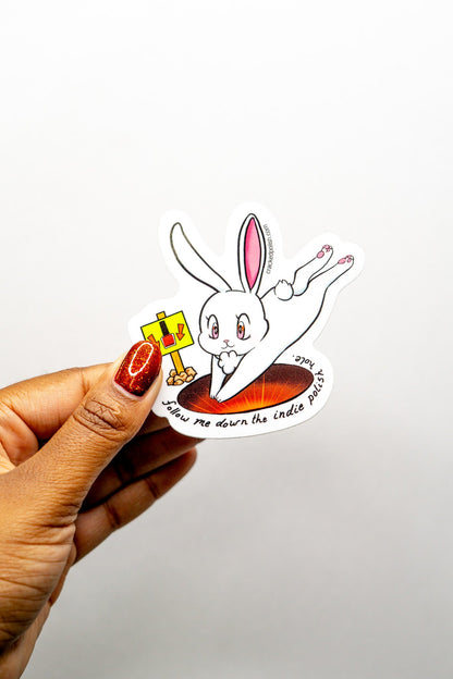 Cotton Tail Sticker - Cracked Polish