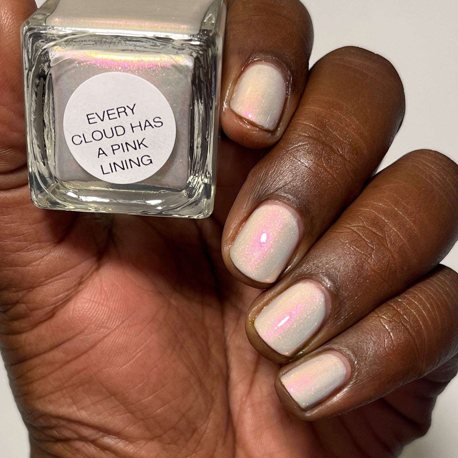 Every Cloud Has A Pink Lining - Cracked Polish