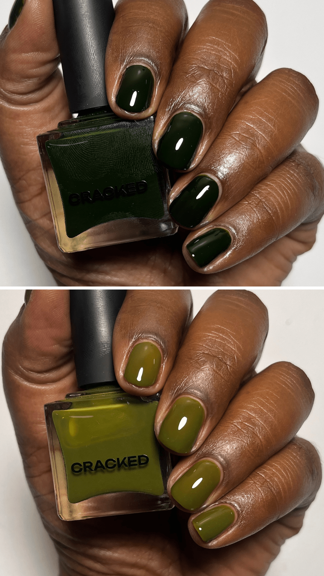 Green Ish - Cracked Polish