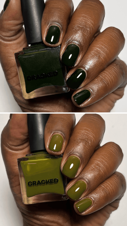 Green Ish - Cracked Polish