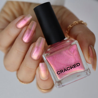 Pink Strawberry Puffs - Cracked Polish