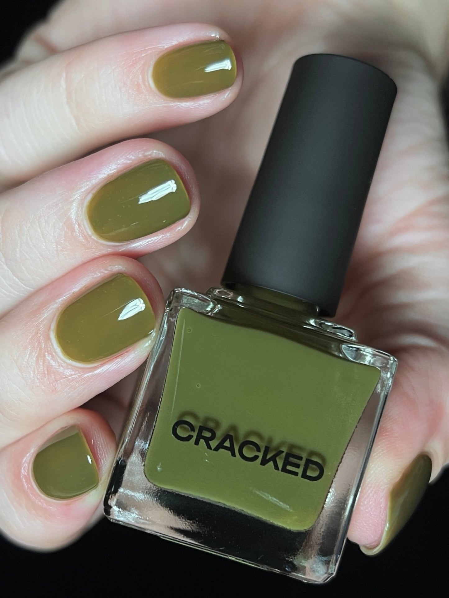 See Through Olive - Cracked Polish