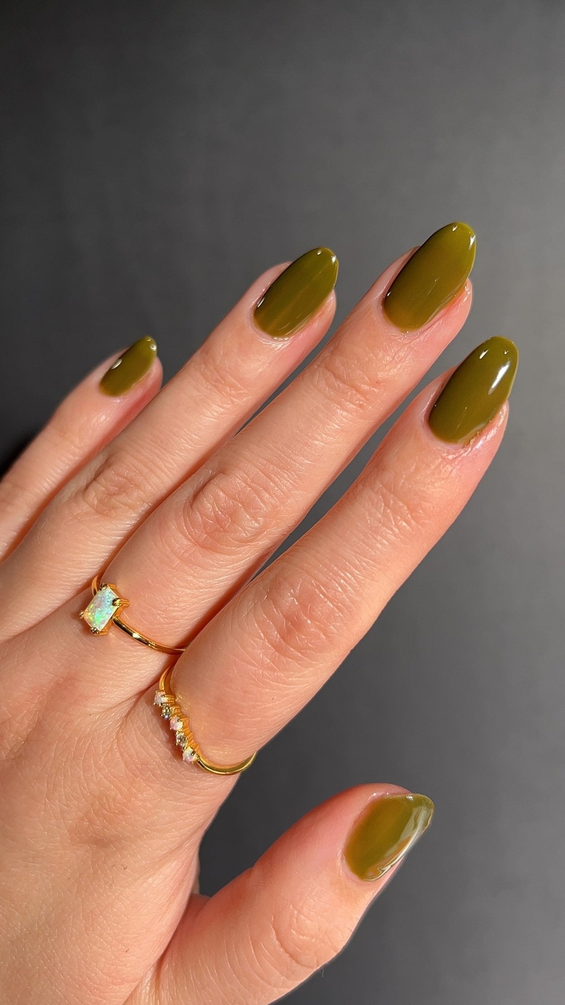 See Through Olive - Cracked Polish