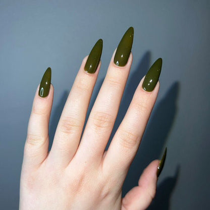 See Through Olive - Cracked Polish