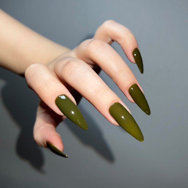 See Through Olive - Cracked Polish