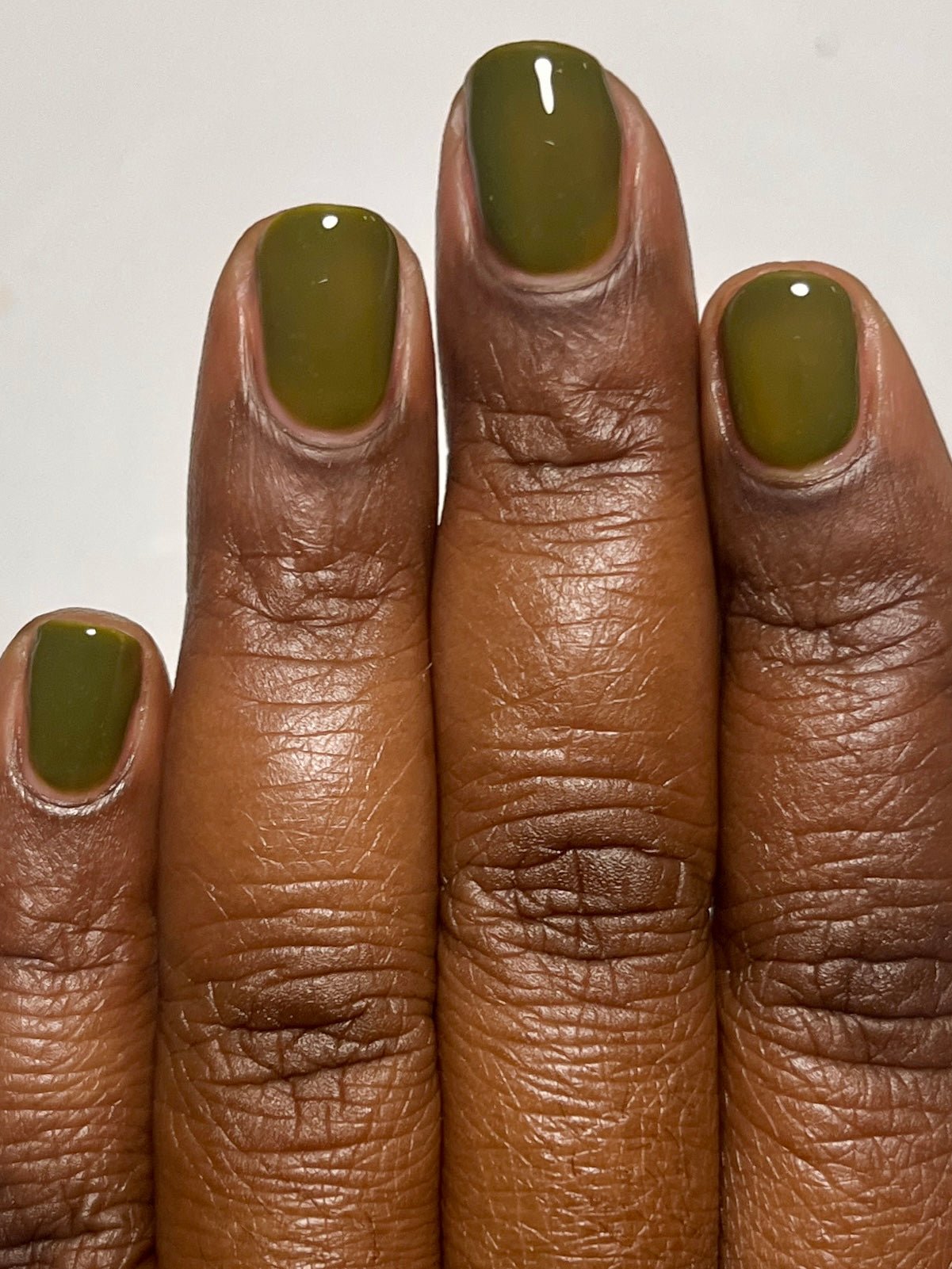 See Through Olive - Cracked Polish