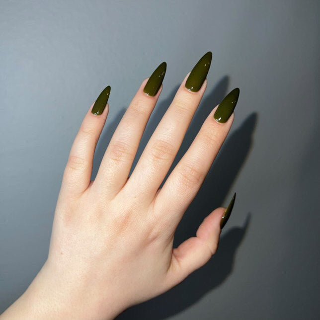 See Through Olive - Cracked Polish